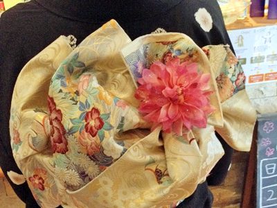 結婚式ゲストのヘアセットと着物。