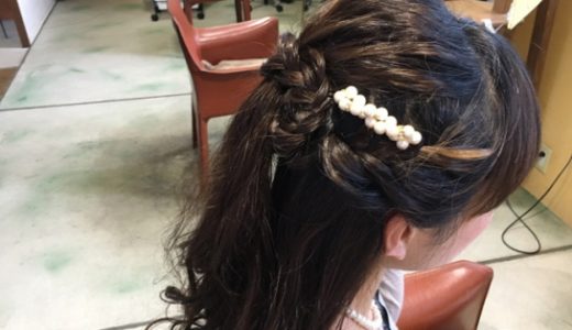 結婚式のゲストヘアーにハーフアップはいかがですか？