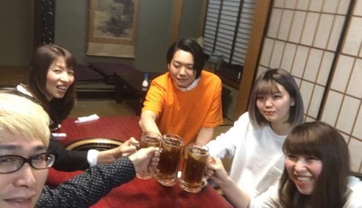 昌徳園の焼肉で歓迎会。みんなたくさん食べてくれて誘った甲斐があります。